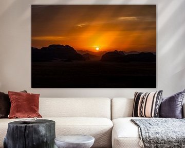 Jordanie | Wadi Rum | Désert | Coucher de soleil sur Sander Spreeuwenberg