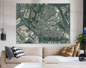 Photo aérienne de Ridderkerk sur Maps Are Art