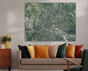Aerial photo of Sneek by Maps Are Art
