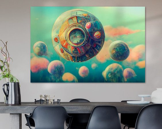 Example of the artwork in a room