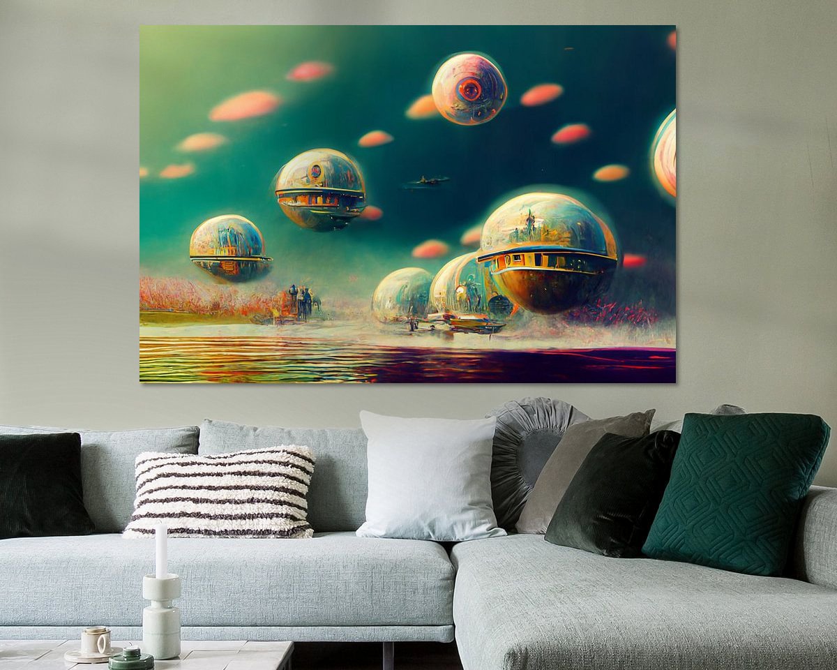 Example of the artwork in a room