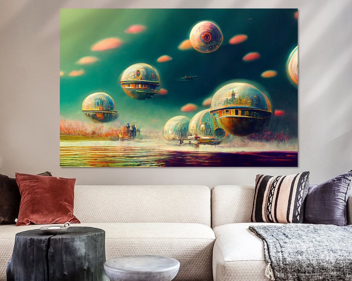 Example of the artwork in a room