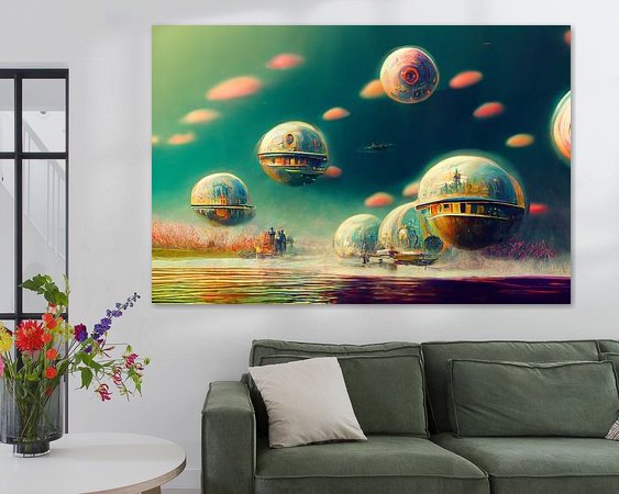 Example of the artwork in a room