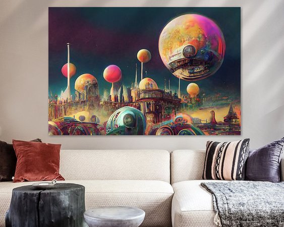 Example of the artwork in a room