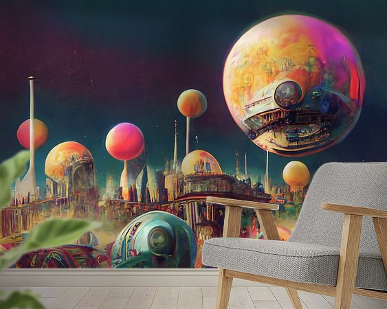 Example of the artwork in a room