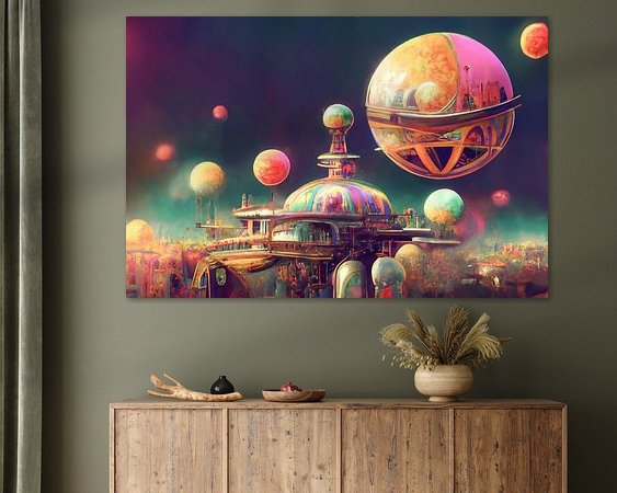 Example of the artwork in a room