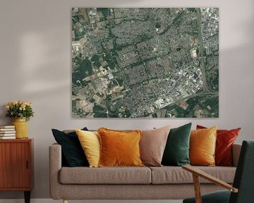 Luchtfoto van Veldhoven van Maps Are Art