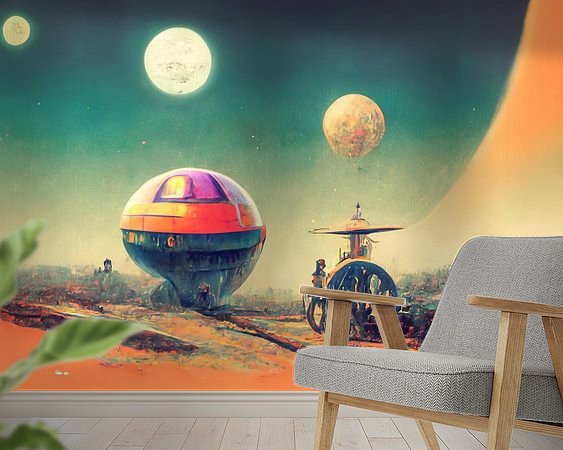 Example of the artwork in a room
