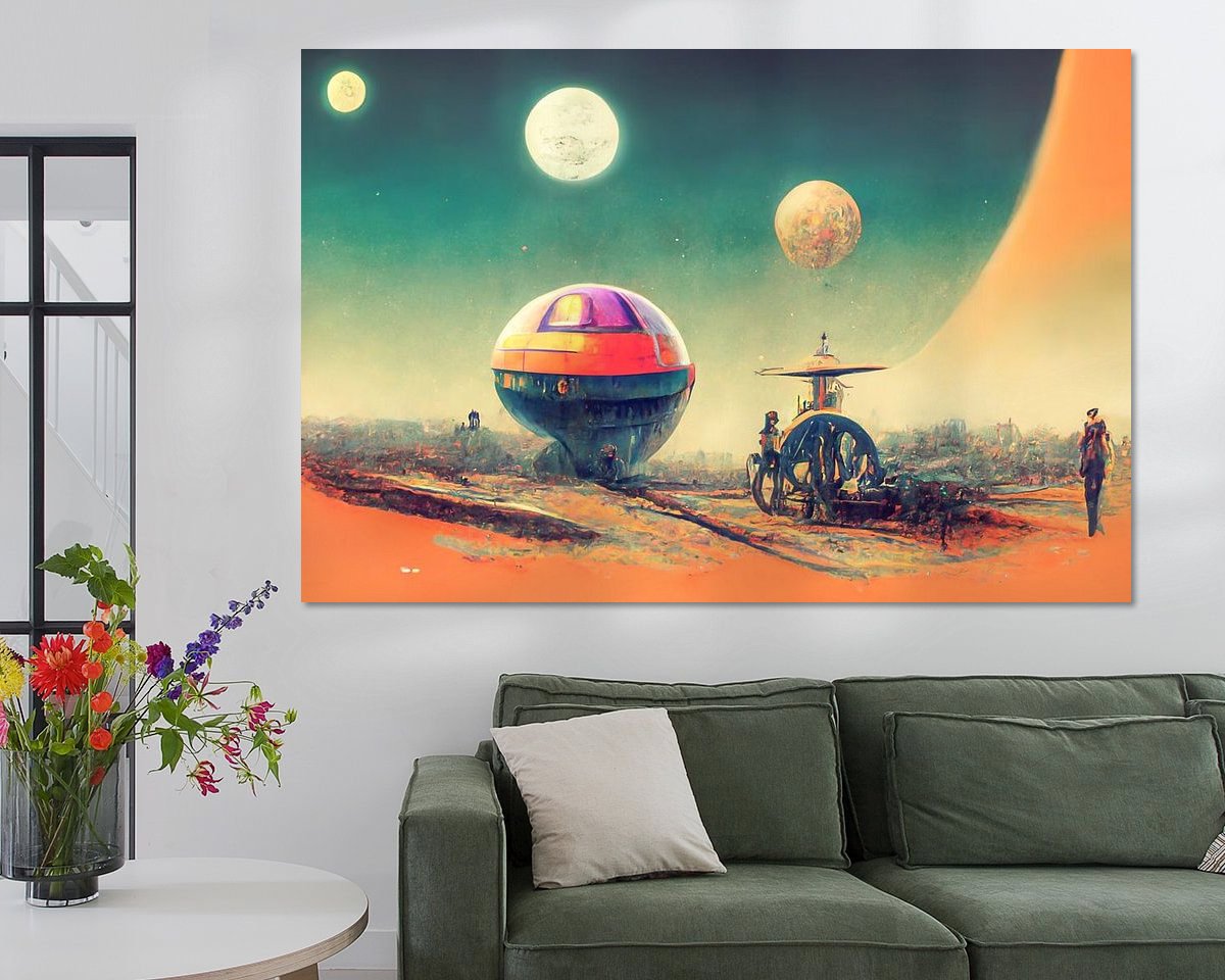 Example of the artwork in a room
