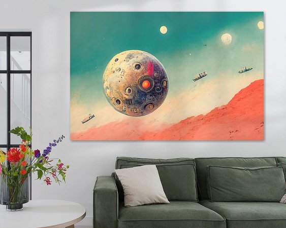 Example of the artwork in a room