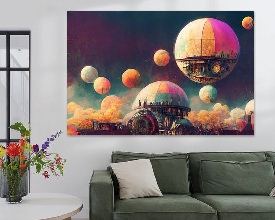 Example of the artwork in a room