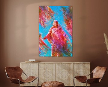 Jesus colourful by Jonathan Schöps | UNDARSTELLBAR.COM — Visual thoughts about God