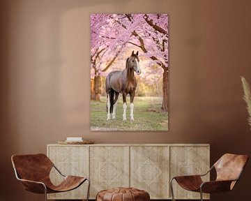 Pferd bei der Blüte von Daniëlle Kock