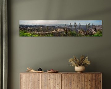 Panorama de la mine de lignite à ciel ouvert de Garzweiler, Allemagne sur Gerwin Schadl