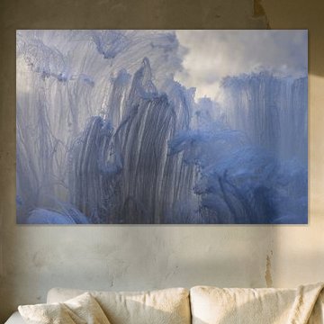 Struktur von Eishaar oder Schneebart