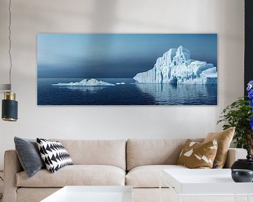 Panorama-ijsberg in Antarctica Illustratie van Animaflora PicsStock