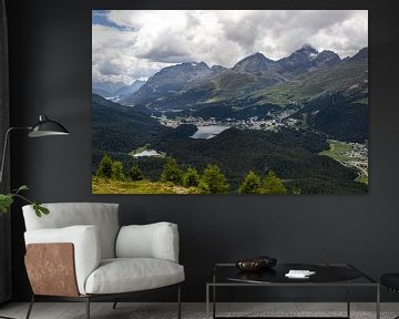 Blick auf St. Moritz von Joel Layaa-Laulhé