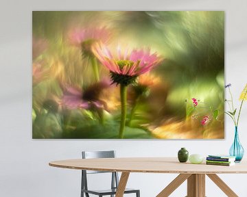 Rudbeckias im Sonnenlicht mit dem Petzval-Objektiv von elma maaskant