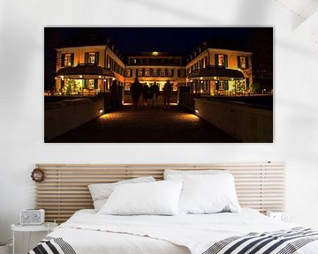 Avond kasteel panorama