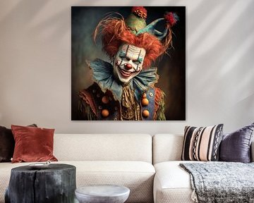 Een lachende clown