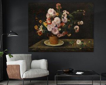 Blumenstrauß aus Astern, Gustave Courbet