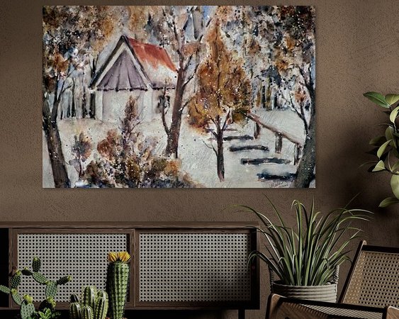 Example of the artwork in a room