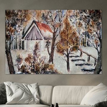 Winter in Bad Füssing - Chapel in the spa forest