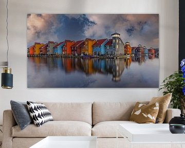 Reitdiep haven Groningen van Marcel Kieffer