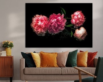 Pivoines - Colourful Elegance sur marlika art