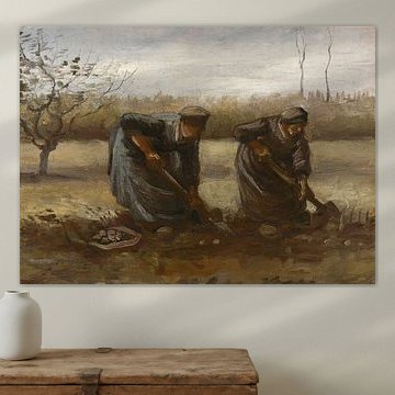 Potato-picking peasant women, Vincent van Gogh