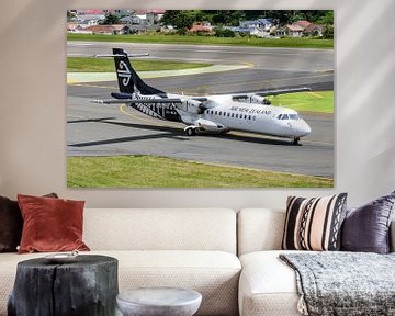 Air New Zealand Airbus ATR-72 bij Wellington Airport. van Jaap van den Berg