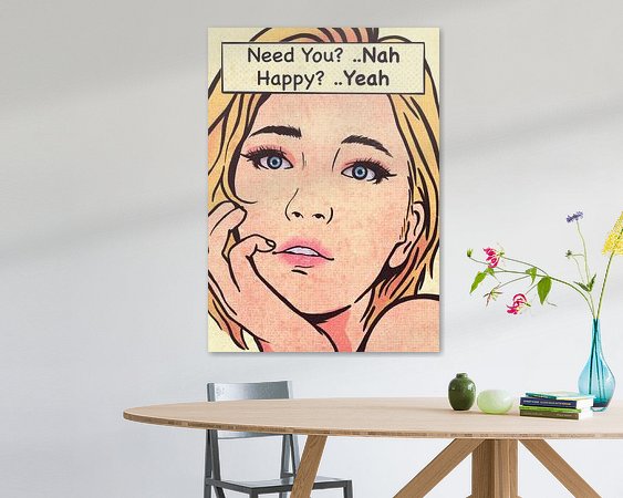 Example of the artwork in a room