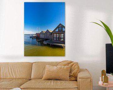 Boathouses in the harbour of Althagen on Fischland-Darß by Rico Ködder