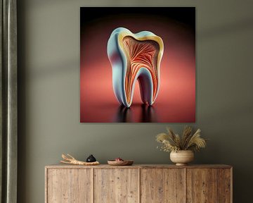 3d render van een tand illustratie van Animaflora PicsStock