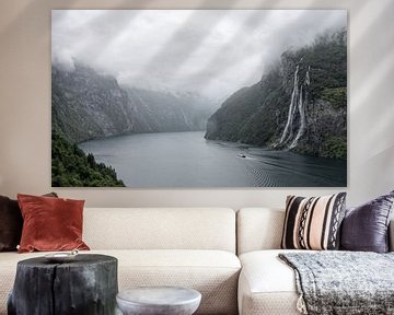 Geiranger Fjord in Noorwegen van Jacco van den Hoven