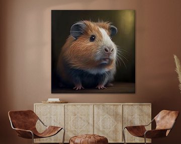 Portret van een cavia Illustratie van Animaflora PicsStock