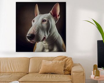 Portret van een Bull Terrier Illustratie van Animaflora PicsStock
