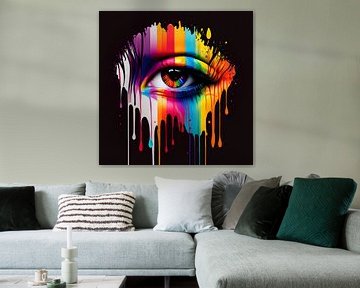 Multicolor Painted Rainbow eye