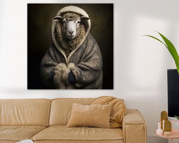 Warm schapenportret van Vlindertuin