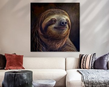 Portrait of a Sloth Illustration by Animaflora PicsStock
