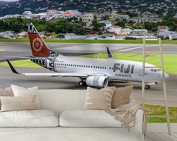 Fiji Airways Boeing 737-700 am Flughafen Wellington. von Jaap van den Berg