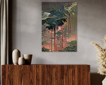 TROPICAL FOREST no2B - UKIYO-e van Pia Schneider