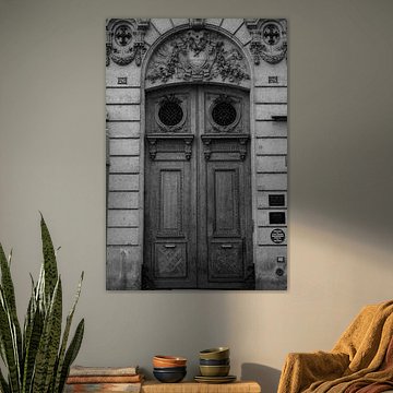 Een entree in Parijs in zwart-wit | Parijs | Frankrijk Reisfotografie