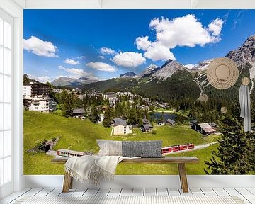 Rhaetian Railway in Arosa - Switzerland by Werner Dieterich