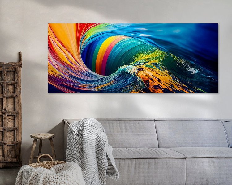 Example of the artwork in a room