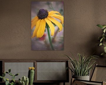 Gele zonnehoed bloem | fine art bloemen foto van Eva Capello