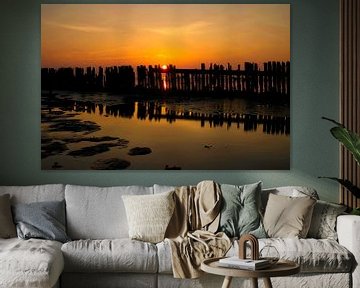 Gouden uur zonsondergang van Sara in t Veld Fotografie