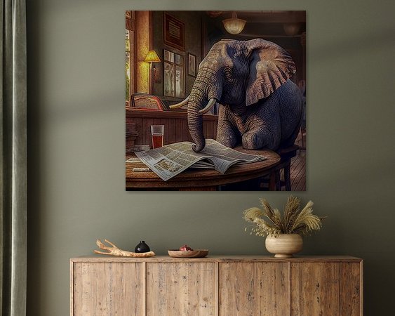 Example of the artwork in a room