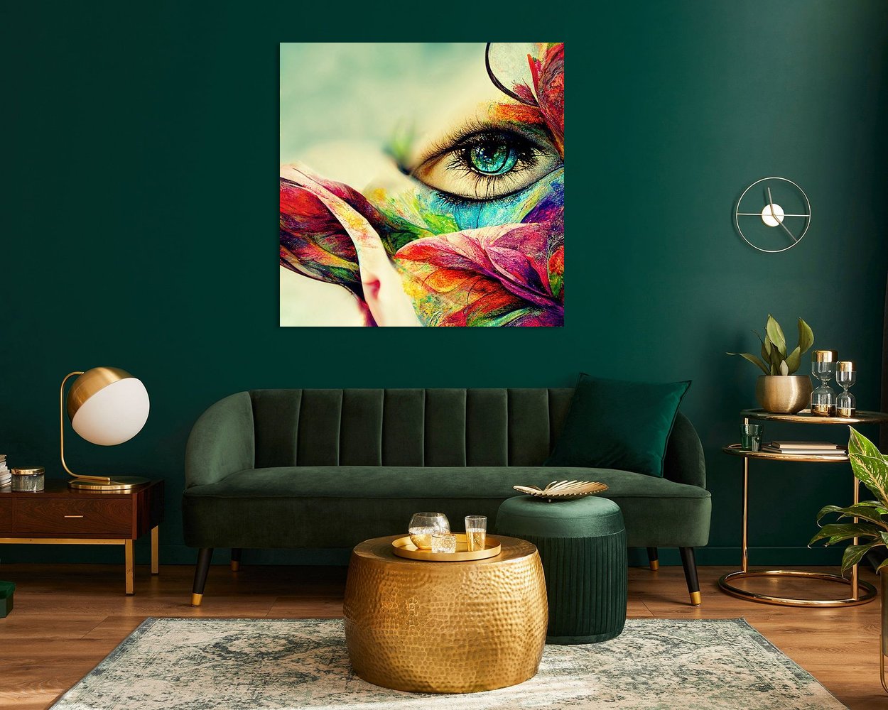 Example of the artwork in a room