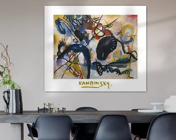 Zwarte vlek van Wassily Kandinsky van Peter Balan